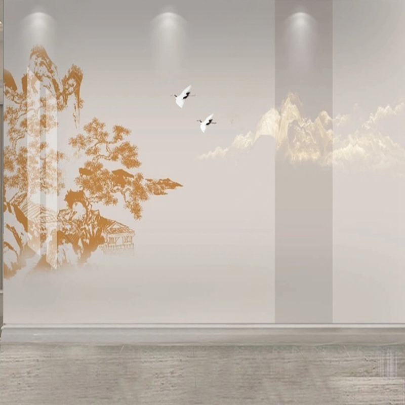 Interior Design Landscape - ورق حائط جداري صيني أنيق مرسوم