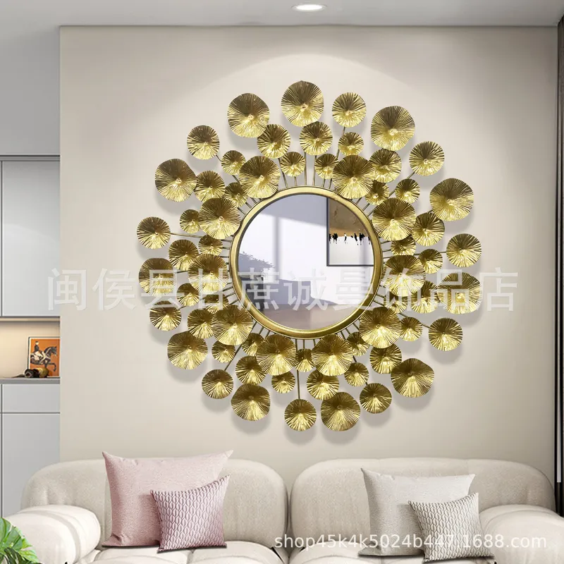 مرآة جدارية معدنية ذهبية بأسلو - مراجعة Interior Design Luxury Living Room وسعره