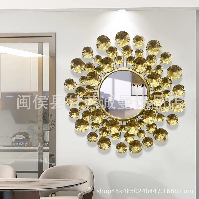 مرآة جدارية معدنية ذهبية بأسلو - مراجعة Interior Design Luxury Living Room وسعره