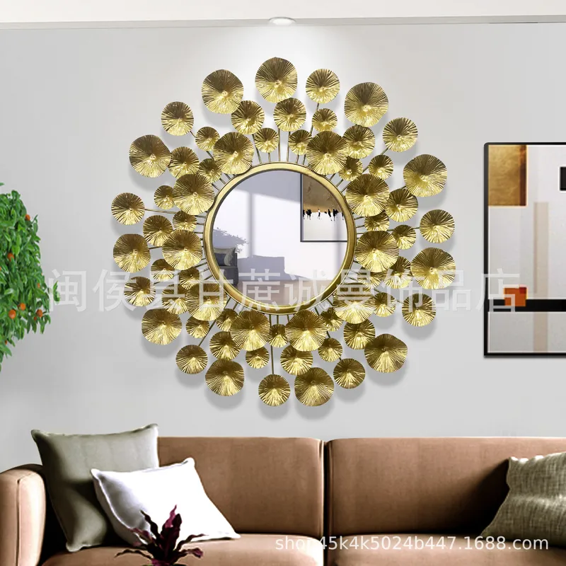 مرآة جدارية معدنية ذهبية بأسلو - مراجعة Interior Design Luxury Living Room وسعره