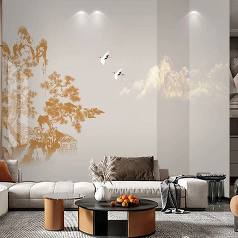 ورق حائط جداري صيني أنيق مرسوم - مراجعة Interior Design Landscape وسعره