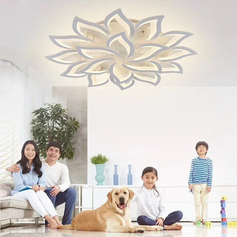 مصمم LED البتلة الثريا غرفة ال - مراجعة Interior Design Luxury Living Room وسعره