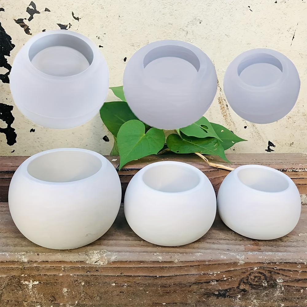 3 قطع - قالب سيليكون دائري لأص - مراجعة Ceramic Candle Vessel وسعره