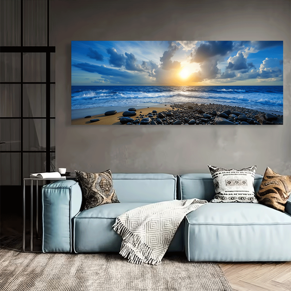 1 قطعة - ملصق قماشي غير مؤطر ل - مراجعة Interior Design Landscape وسعره
