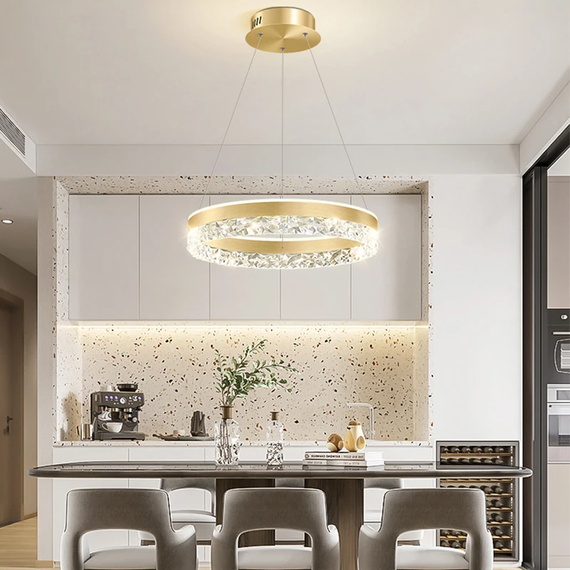 ضوء قلادة LED كريستالي فاخر حد - مراجعة Interior Design Luxury Living Room وسعره