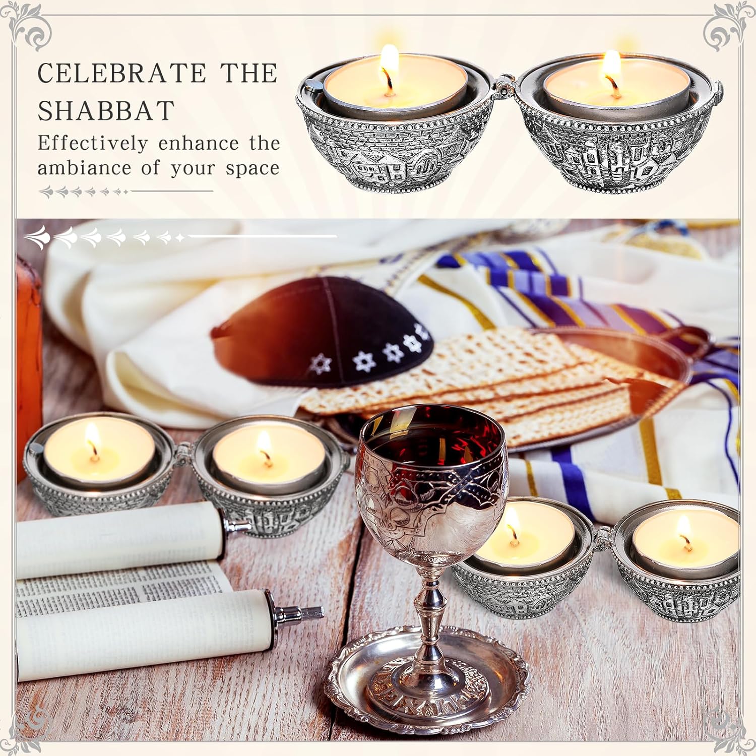 حاملات شموع معدنية للسفر للשבת - مراجعة Ceramic Candle Vessel وسعره