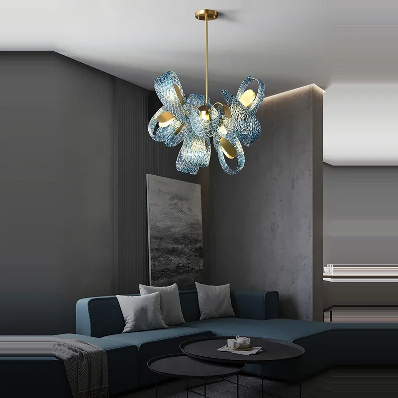 ثريا زجاجية فاخرة حديثة بتصميم - مراجعة Interior Design Luxury Living Room وسعره