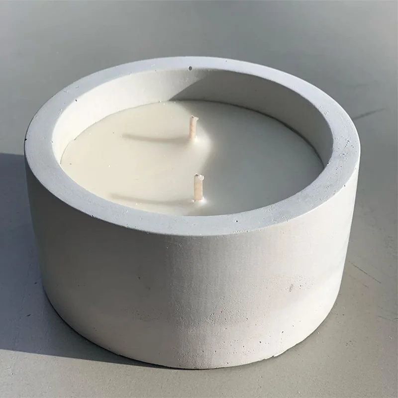 3 أحجام قوالب الخرسانة الاسمنت - مراجعة Ceramic Candle Vessel وسعره